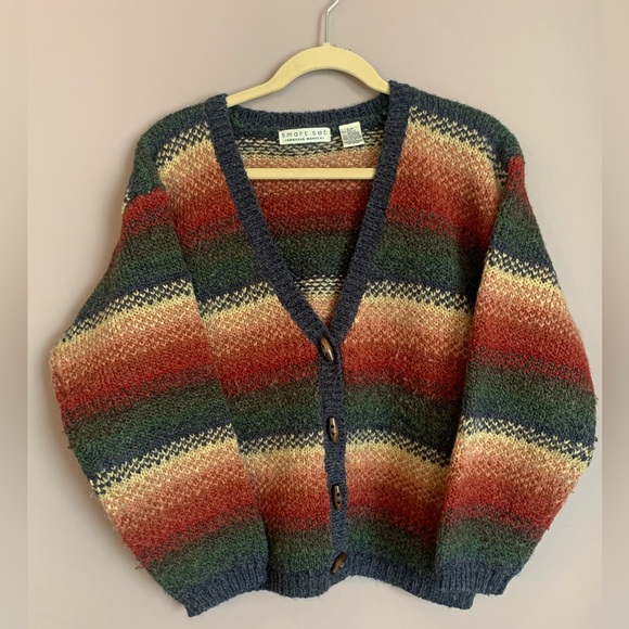 Vintage Smart Set Knit Colourful Cardigan - Picture 3 of 5